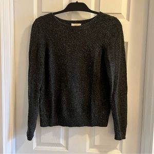 Loft petite grey speckled sweater